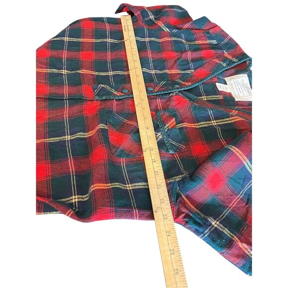 Victoria Secret Country S Retro Oversize Cotton Plaid Long Sleeve Nightshirt - Picture 4 of 5